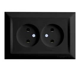 Розетка Vesta Electric roma двойная без заземления FRZ00020203CMT 