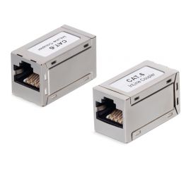 Проходной адаптер Cabeus RJ45-RJ45 (8p8c), категория 6, экранированный CA-8p8c-C6-SH 