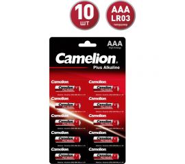 Батарейка Camelion, 1.5В LR03 Plus Alkaline BP1x10P LR03-BP1x10P 14136 