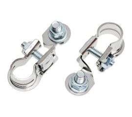 Клеммы АКБ в комплекте StartVOLT латунь с цинковым покрытием, болт и гайка 8мм SBT 015 