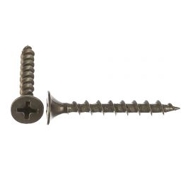 Саморез Качественный Крепеж 3,5х32 потай, крупная резьба, оксид 280 шт 0300361 КЧ 