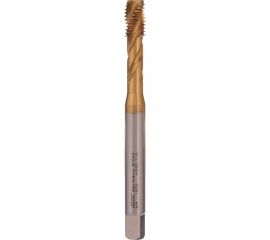 Машинный метчик VOELKEL с винтовой канавкой М8,0 шаг 1,25 мм HSSE-TiN DIN371 V31742 