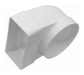 Соединитель прямоугольного воздуховода с круглым (60x120 мм; D100 мм; с выходом на фитинг) ВИЕНТО В612СК10ФП 