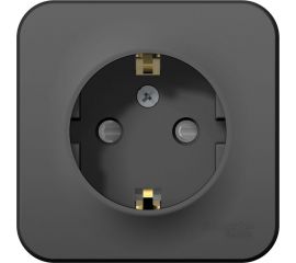 Наружная розетка Schneider Electric Blanca Антрацит, с заземлением, со шторками, 16А, 250В SE BLNRA011116 