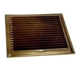 Решетка вентиляционная 150x150 мм, коричневый металлик Левша 3-487.КМ 