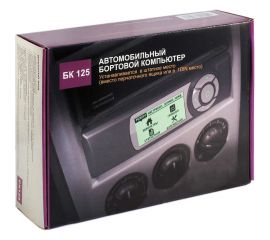 Автомобильный бортовой компьютер 1DIN, 3-хцветн,универсал. для любых авто Вымпел БК-125 3012 