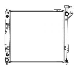 Радиатор охлаждения для автомобилей Sorento II /Santa Fe 2.2CRDi AT LUZAR LRc 08123 