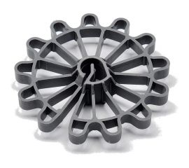 Фиксатор строительной арматуры звездочка фз-40 100 шт, 40 мм, пластик КХЭМ FZ-40 