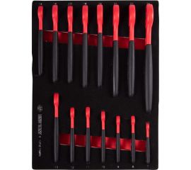 Набор рожковых диэлектрических ключей KING TONY 7-24 мм, ложемент, 15 предметов 9-12FVE15MRV 