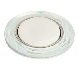 Встраиваемый светильник De Fran GX53/SMD 4000K стекло белый ажур (25SMD 5Вт 450Лм), FT9132 