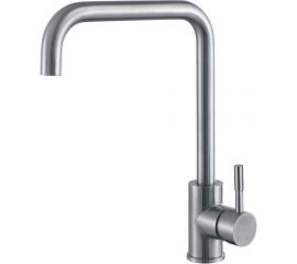 Смеситель для кухни мойки Haiba поворотный с высоким изливом, нержавеющая сталь HB71304-4 