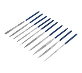 Набор алмазных надфилей ТУНДРА 50 х 140 х 3 мм, обрезиненные рукоятки, 10 шт. 2275920 