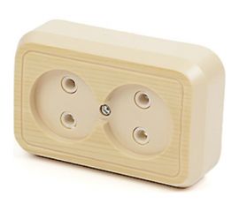 Розетка открытой установки ООО МПО Электротехника 2 мест. 2788 