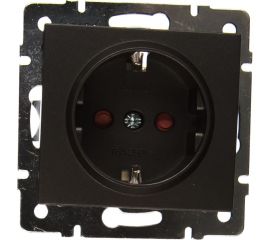 Розетка LEZARD RAIN с защитой от детей керам. цв. черный графит матовый 703-4188-124 