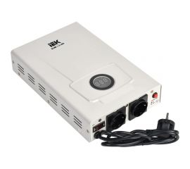 Однофазный стабилизатор напряжения IEK, настенный 1,5кВА SLIM IVS22-1-D15-09 