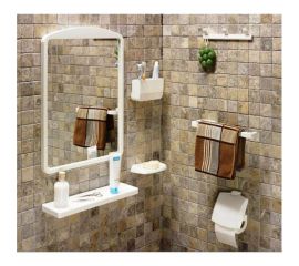 Зеркальный набор PRIMANOVA 7 предметов, голубой M-02802 