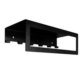 Полка для ванной с держателем под полотенце MY SPACE 1 черный муар SHTO35-17 