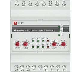 Контроллер АВР EKF PROxima AVR-3 на 2 ввода, с секционированием, SQ rel-avr-3 