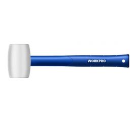 Резиновая киянка WORKPRO 450г, белая WP241040 