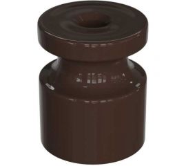 Универсальный пластиковый изолятор iTOK 20x24 мм, для наружного монтажа витого провода, шоколад (упаковка 100 шт) i-KPP-IZ-P-RETRO-100-CH 