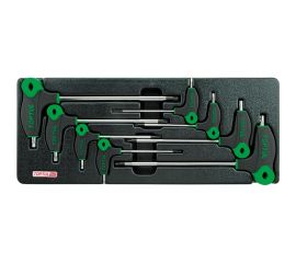 Набор отверток Torx TOPTUL с L-образной ручкой, T10-T50, 8 предметов, в ложементе GAAT0812 