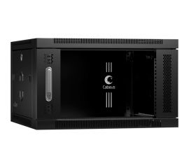 Телекоммуникационный настенный шкаф Cabeus 19" 6U цвет черный SH-05F-6U60/60-BK 