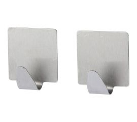 Крючки Fora из нержавеющей стали, на липкой ленте, 2 шт, в уп, арт. H24 