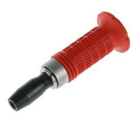 Отвертка ТУНДРА ударно-поворотная 1/2"", набор бит 6 шт, обрезиненная ручка, кейс 1722206 