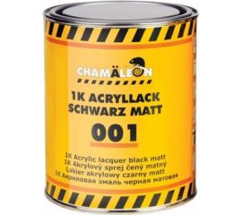 Эмаль CHAMAELEON 1К черная, матовая, 1 л 50010 