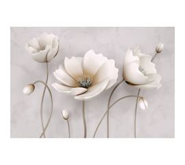 Фотообои DIVINO Цветы на мраморном фоне, 400x270 см T-278 