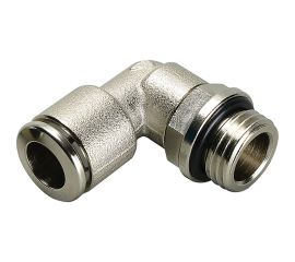 Фитинг L-образный 6 мм с наружной металлической резьбой G1/8" CDC Pneumatics BPL 06G01 