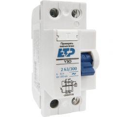 Устройство защитного отключения ETP УЗО 2P 63А тип АС 300 мА 4,5 кА электронное 18030 