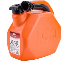 Канистра 5 л OCTANE RESERVE оранжевая для топлива (усиленная) с крышкой и лейкой 3ton 55381 