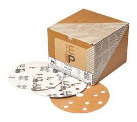 Круг абразивный на бумаге 150 мм, P80, 15 отв., 100 шт EASY PRO 7008010 