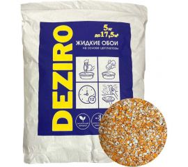 Жидкие обои Deziro оттенок оранжевого, 5 кг Deziro ZR08-5000 
