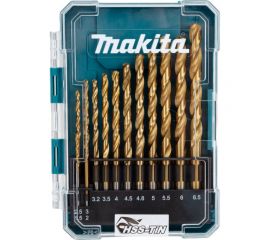 Набор сверл по металлу HSS-TiN Economy 13 шт, 1.5-6.5 мм, шаг 0.5 мм Makita D-72855 