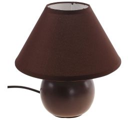 Светильник RISALUX "Шар кофейный" h=20см 220В/60Вт/Е14 с абажуром 657325 