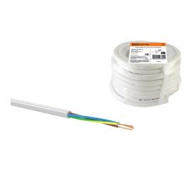 Провод TDM ПВС 3х1 ГОСТ 10м, белый SQ0118-0014 