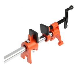 Трубная струбцина ТУНДРА на ножках, резиновые накладки, 3/4 5260476 