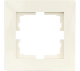 1-ая горизонтальная рамка Lezard VESNA без вставки, крем 742-0300-146 