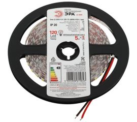 Светодиодная лента ЭРА узкая 5мм, LS2835 9,6120124000KIP201 year5m нейтральный белый свет Б0053980 