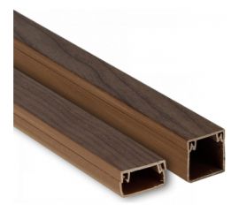 Кабель-канал EKF 25x16 темное дерево 20 шт по 2 м kk-25-16d 