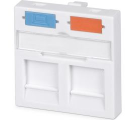 Вставка для 2 модулей формата Keystone Jack Cabeus 45x45 (Mosaic) FP-45-2M 