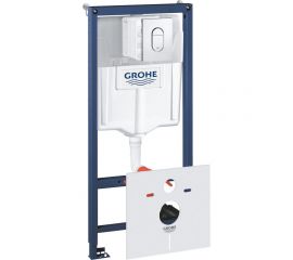 Система инсталляции для подвесного унитаза GROHE Rapid SL 4 в 1 в сборе, с кнопкой смыва Arena Cosmopolitan 38929000 