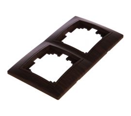 Горизонтальная рамка Intro 150210 на 2 поста, СУ, Plano, венге Б0030096 