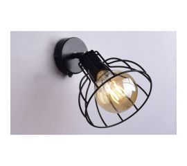 Бра РОССВЕТ 1х60ВтхE27 РС21077 BK+CR/1W 