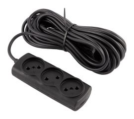 Удлинитель Engy Премиум 10 метров, 3 розетки, черный 186742 