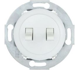 2-рычажковый выключатель LK Studio схема 5, 16 A, 250 B, белый, LK Vintage 882304-1 