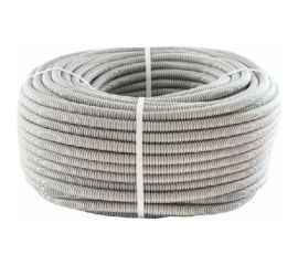 Гофрированная труба Экопласт HFFR легкая, с зондом, т/г, диаметр 16мм, серый 20116HFR 