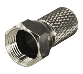 F-разъем REXANT RG-6, SAT, с резиновым уплотнителем 100 шт 05-4005 